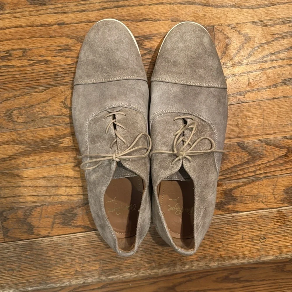 Alan Payne gray suede men’s Oxford shoes size 12